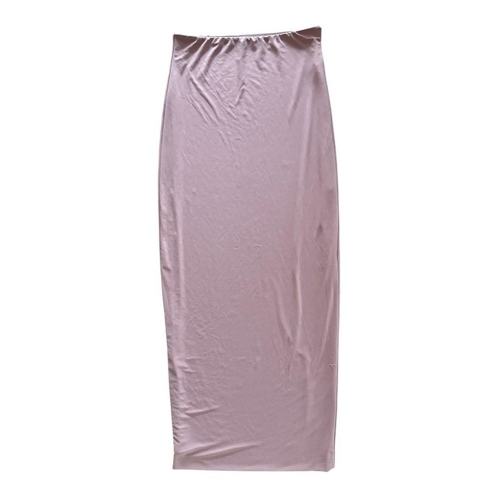 blanc Womens Skirt Bandage Tight Column Skirt Mauve Pink Midi M